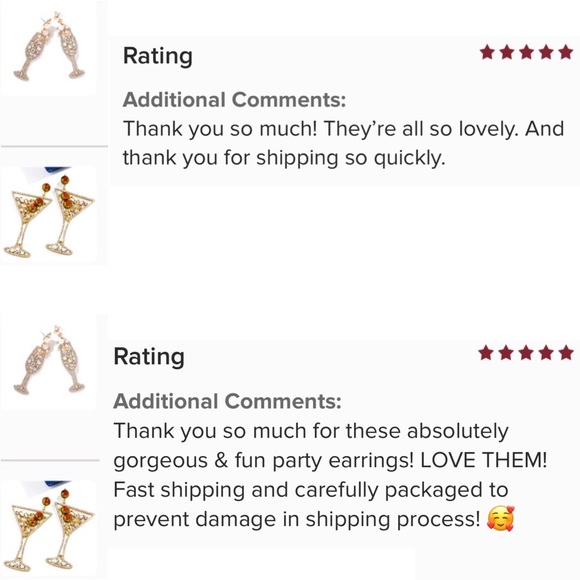 🍾🥂 New Champagne Bottle Earrings - Picture 4 of 4